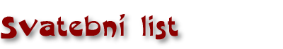 Svatebn� list